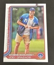 2025 Topps Series 2 Joey Graziadei #FP2-1 Bachelor First Pitch Phillies
