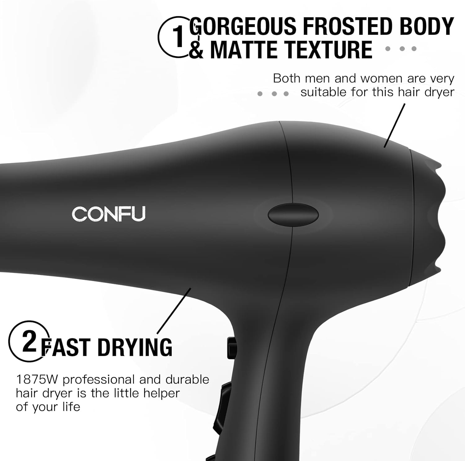 Professional Salon Hair Dryer Negative Ions Ceramic Quick Drying Blow