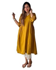 Women's Viscose Rayon Solid Kurta Co-ord Set with Embroidered Detailing