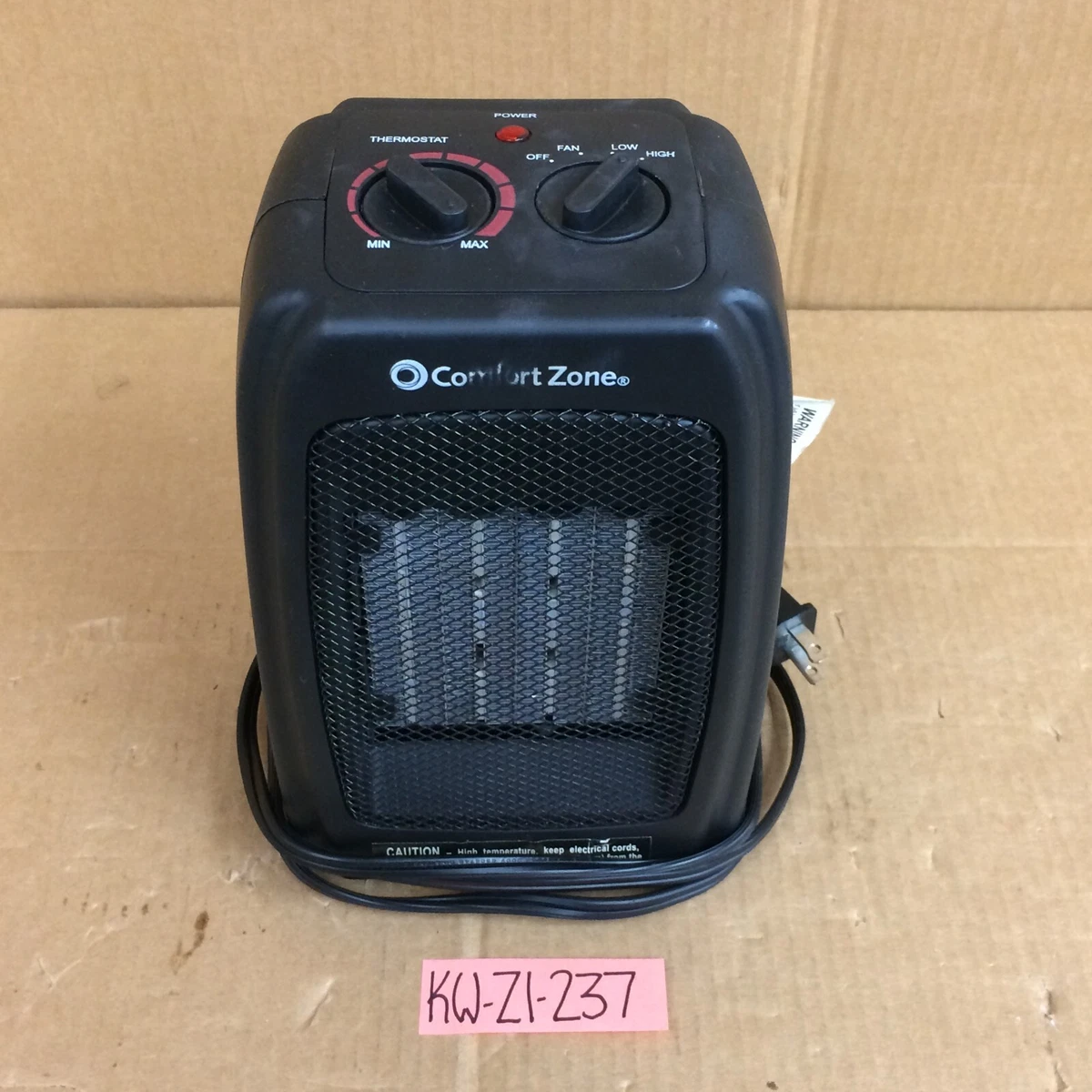 Comfort zone space on sale heater