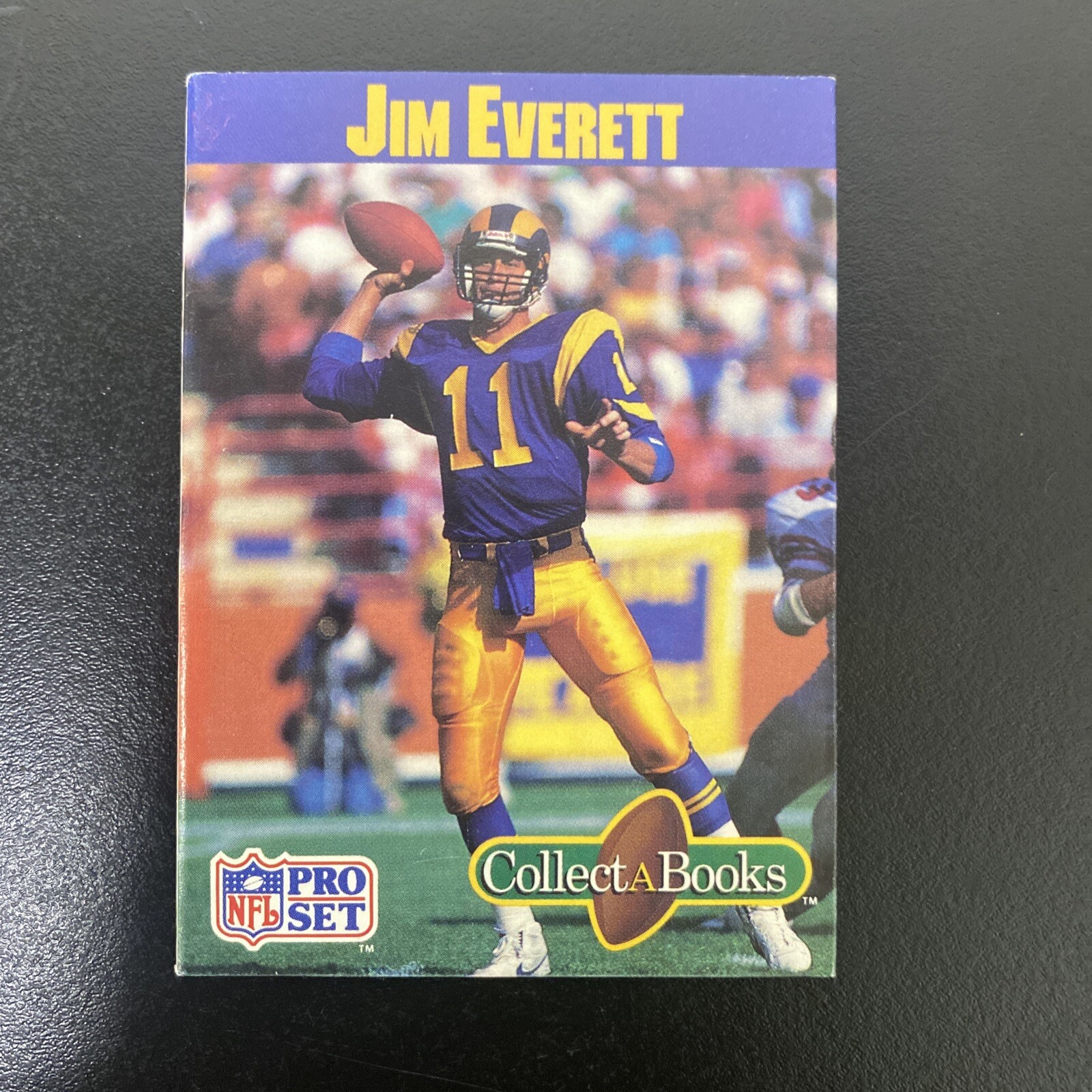 Jim Everett 1990 Pro Set Collect-A-Books #NNO  Football Card