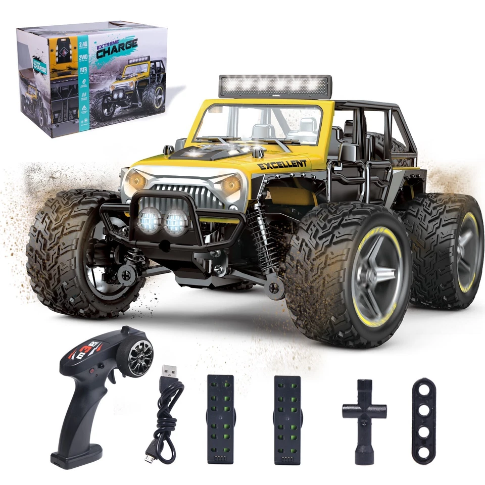 WLtoys 22201 1/22 RC Auto 2.4G 2WD 30 km/h Short Truck Car Rennwagen mit 2 Akku