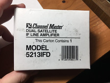 Satellite IF Line Extender Channel Master 5213IFD 12-22V Amplifier - new in box