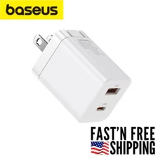 Baseus Super Si Pro Quick Wall Charger C+U 30W US White