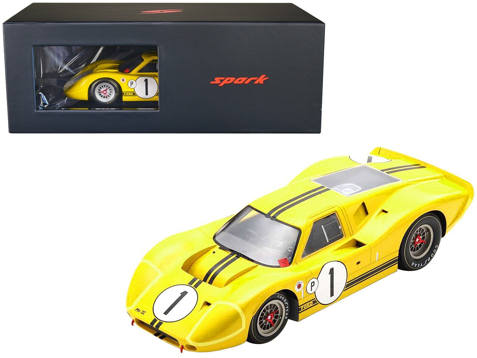 Voiture miniature Ford GT40 Mk IV Spark 18SE67 1/18 12H Sebring 1967