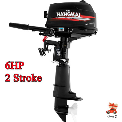 HANGKAI 2-Stroke 6 HP Outboard Motor Boat Marine Engine Water Cooling CDI System
