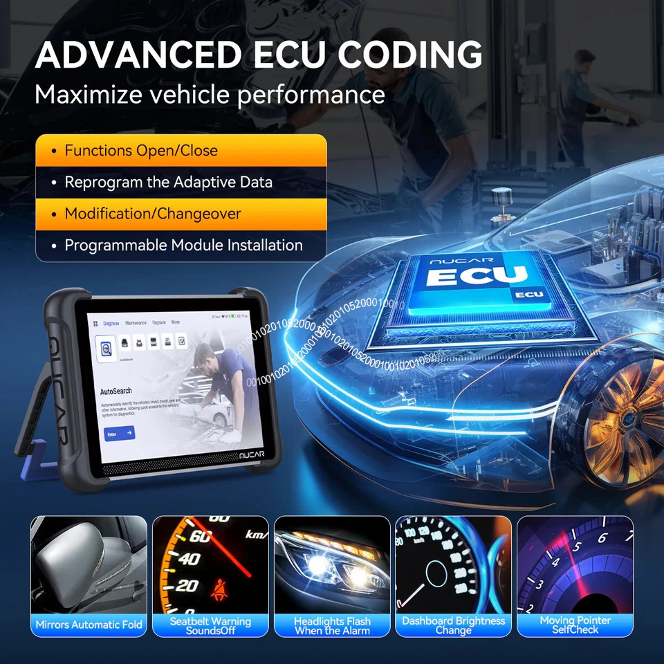 MUCAR 892BT PRO Full System Bidirectional OBD2 Scanner Tool Auto-VIN Free Update - Image 3 of 4