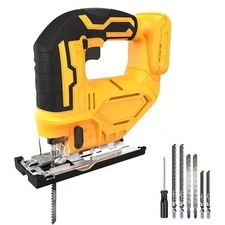 Cordless Jigsaw Includes 20V Battery & Charger, 0°-45°, Bevel 3 Orbital Setting