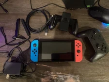 Nintendo Switch 32GB Gray Console with Neon Red and Neon Blue Joy-Con