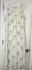 Vintage JCPenny Floral Nightgown Sleeveless Lace Large