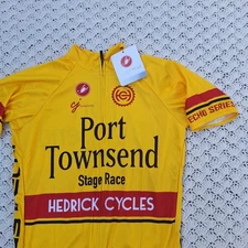 NEW Castelli Team Jersey Covered FZ Cycling Bike Race Short Sleeve Full Zip