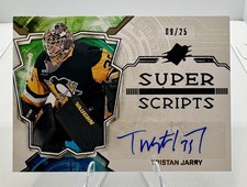 2022-23 UD SPX - Super Scripts Tristan Jarry #SS-TJ Gold /25 (AU) - Penguins