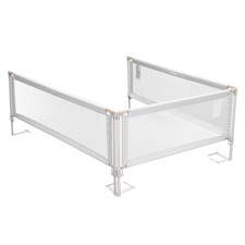 Vevor 3 Piece Toddler Bed Rail Kids Beds Guard Rail Reinforced Iron Pipe And