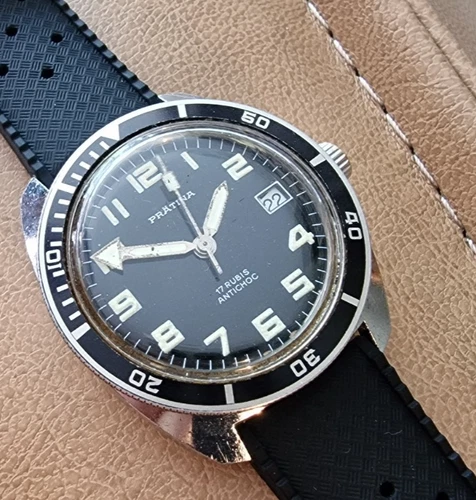 PRATINA SKIN DIVER (BY DUGENA) from 70' manual ref.0254  36MM VINTAGE