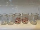 Vintage Glass Dairy Creamers Helfand Dairy Very Nice Set Of 5