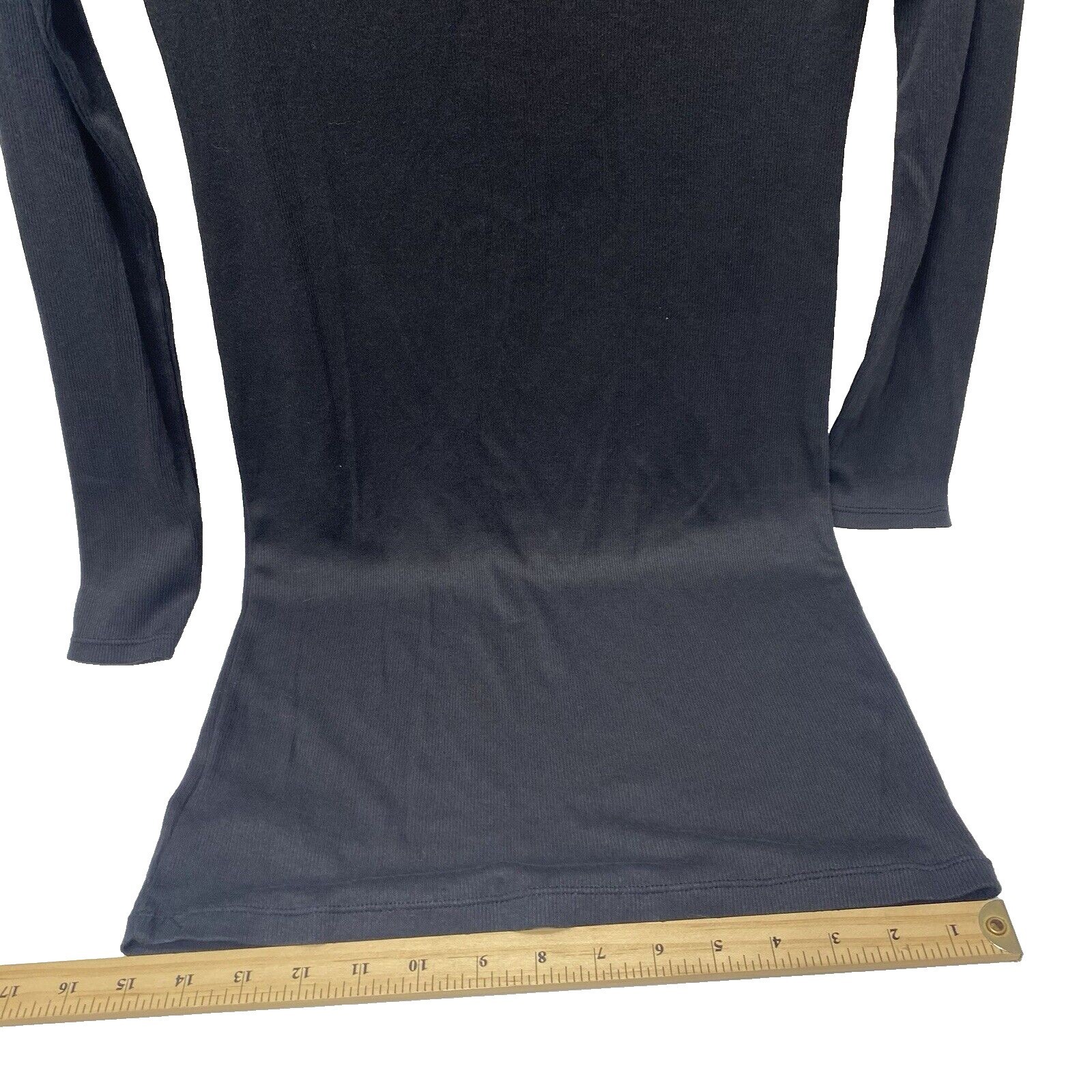 Calvin Klein Black Dress Women’s Small Long Sleeve Henley Summer Casual New thumbnail 10