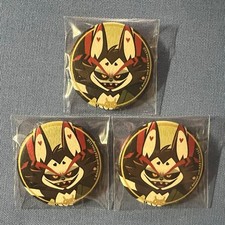 Hazbin Hotel Husk Can Badge 3P Japanese Anime Collectibles Used