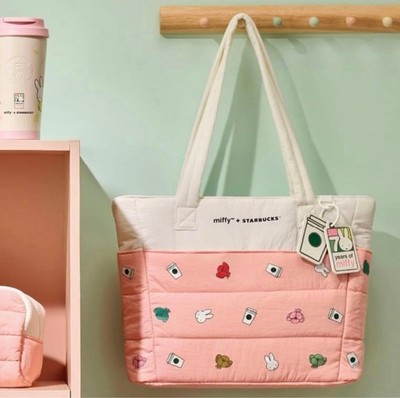 Miffy Starbucks Coffee 70th Anniversary Tote bag Pink New | eBay