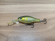 Megabass DeepX100 Crankbait Plastic Green Yellow Triple Hook Fishing Lure