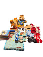 Vintage 1985 Teddy Ruxpin  Grubby Talking Bear -Books, Tapes, Outfits Ultimate 