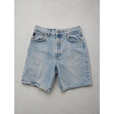 Vintage Guess Jeans Light Wash Denim Shorts 29 Baggy Jorts Made in USA Retro 90s