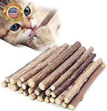 10 PCS Catnip Sticks Organic Cat Chew Toys Natural Plant Matatabi Silvervine Che