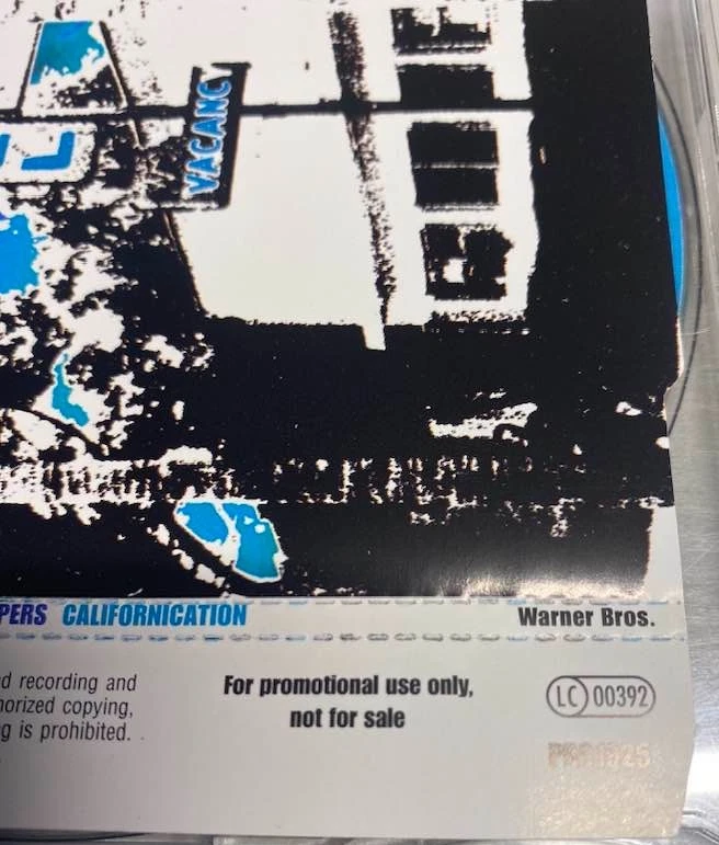 RED HOT CHILI PEPPERS - CALIFORNICATION - RARE PROMO MAXI CD 2000 - Bild 2 von 3