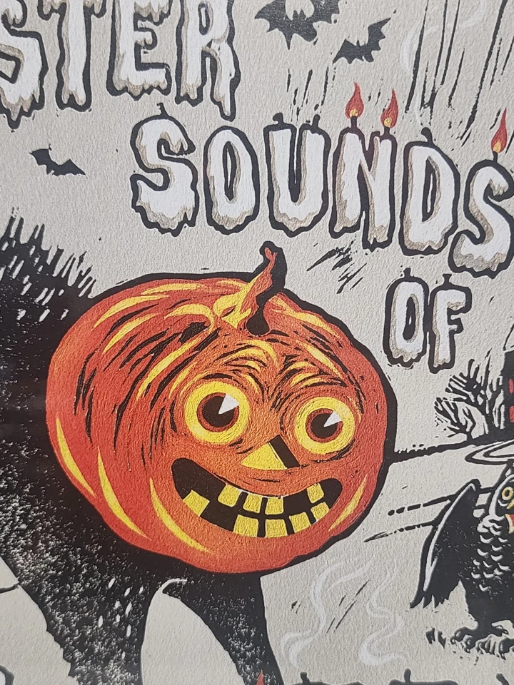 Sinister Sounds of Halloween Horror by Dewmar Campfire Record Album New Sealed Foto 2 de 4