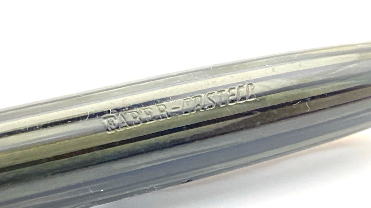 VINTAGE FABER CASTELL OSMIA 882 FOUNTAIN PEN IN GREEN STRIPES FOR