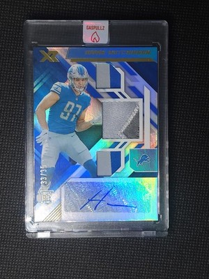 Panini XR Rookie Swatch Autographs Aidan Hutchinson Detroit Lions #213 /35