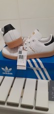 Adidas Original Stan Smith J White/Black/ Gum Mens Trainers Size UK 4 Brand New