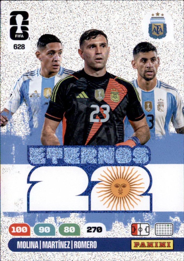 Panini WM 2026 World Cup Adrenalyn XL 628 Molina / Martinez / Romero Eternos 22