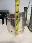 Vtg lot 2 Flour Metal Sifter 3 Cup with Green Wooden Handle by Bromwell Co USA — photo 9