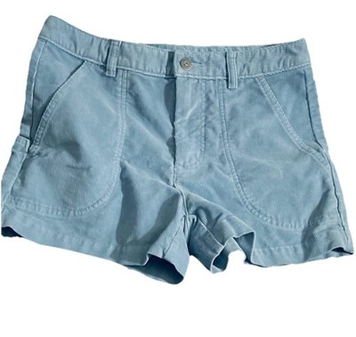 Patagonia Women s Light Blue Corduroy Shorts Size 4 Casual Organic Cotton