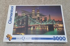 Clementoni 3000 pc Jigsaw Puzzle - NYC New York Night Skyline - High Quality