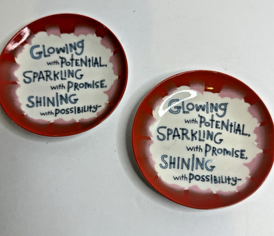 Jacmel HMK Licensing Inspirational Quote Small Decorative Plates Set