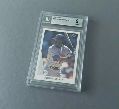1990 Leaf MLB Baseball Trading Card Ken Griffey Graded BGS Beckett 9 PSA Seattle - Bild 1 von 2