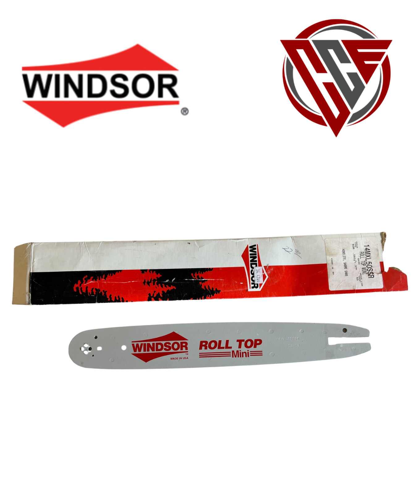 Windsor 14MXL50SSR Chainsaw Bar - 14" - Oregon 160DGEA061 - NOS | eBay