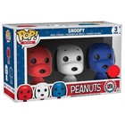 Funko Pop Vinyl Mini Snoopy 3 Pack (2016 USA Vote) Sealed & New RED WHITE BLUE