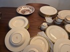LENOX Full Serving for 8 Dinner Salad Soup Cup and Saucer Serving Platter Set