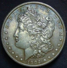 1904-P Morgan -Toned w/Nice Blue Hues -90% Silver -Great Strike -Free Shipping!!