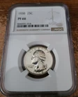 1938 Proof Washington Quarter - NGC PF 66
