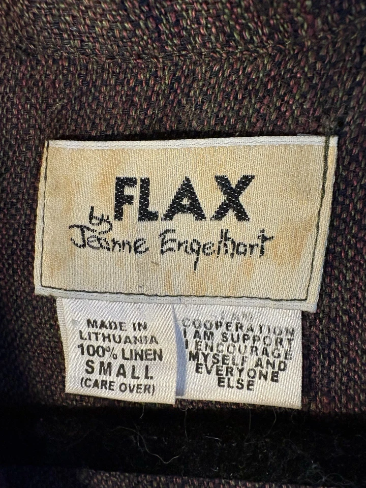 Chaqueta de lino de colección Flax by Jeanne Engelhart para mujer talla BUSTO PEQUEÑO OVERSIZE 50"" Foto 2 de 4