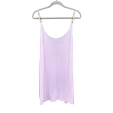 LA PERLA Pink Silk Blend Slip Dress Logo Strap Large L