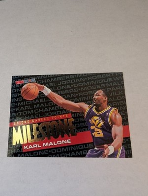 1995-96 NBA Hoops - Milestone Karl Malone #212