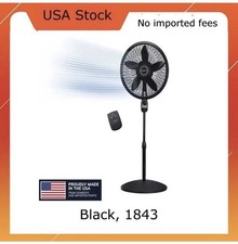 Lasko Cyclone 18 Quiet Oscillating Pedestal Fan With Remote Timer Black 1843