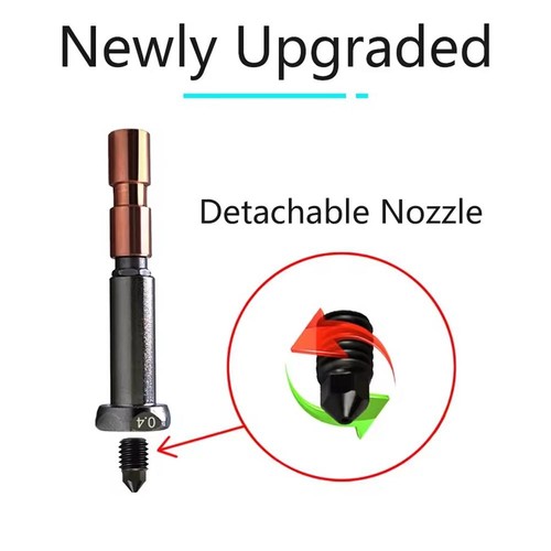 1/2/3x 0.4mm Hardened Steel Quick-Swap Detachable Nozzle For Anycubic Kobra3 Max - Photo 4/13
