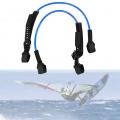 2PCS 28 - 34inch Schwarz Einstellbare Sicherheit Windsurf Harness Leash Surf GO