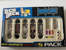 Vintage Tech Deck Hook-Ups 5 Pack. New And Sealed!