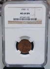 1900 Indian Cent NGC MS-64 BN
